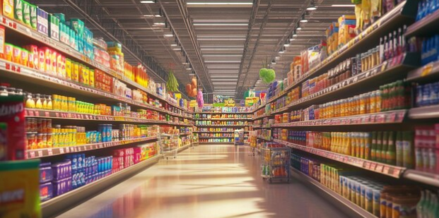 indícame el camino a la tienda de alimentos más cercana